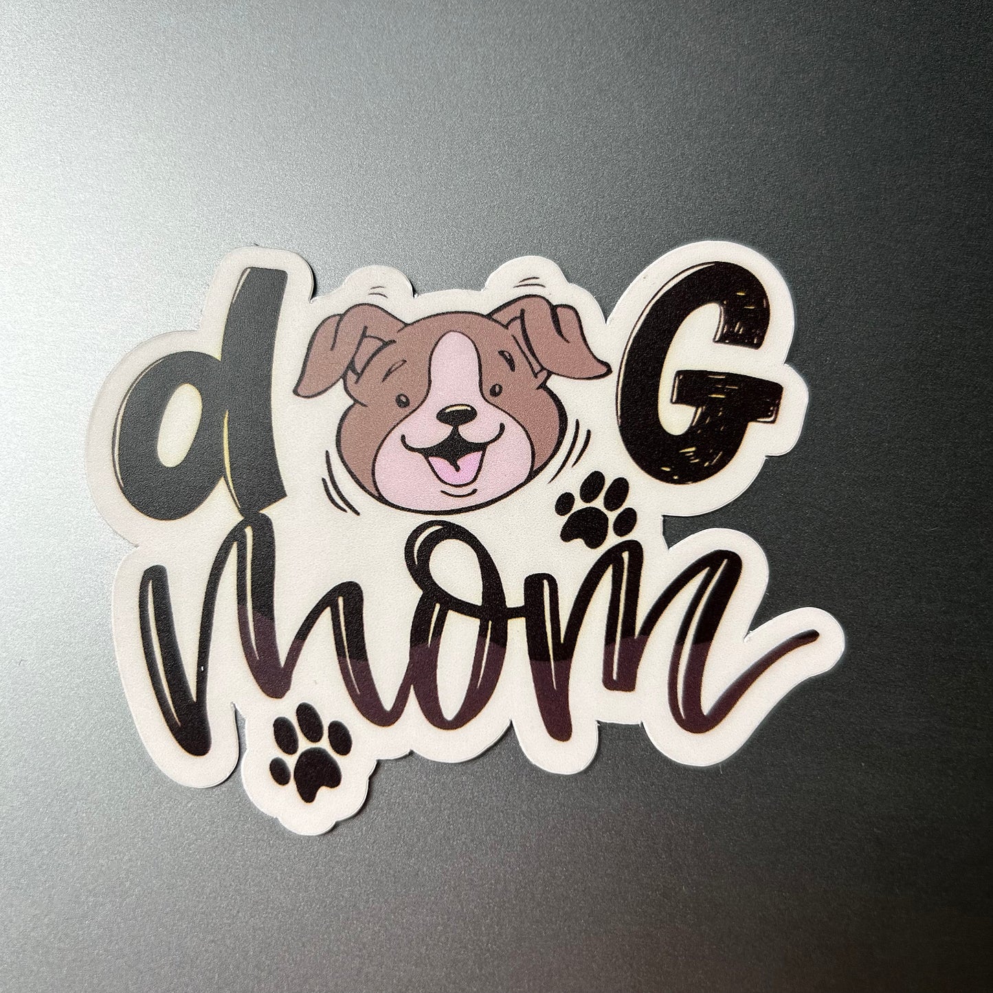 Dog Mom Sticker: Waterproof Vinyl Sticker