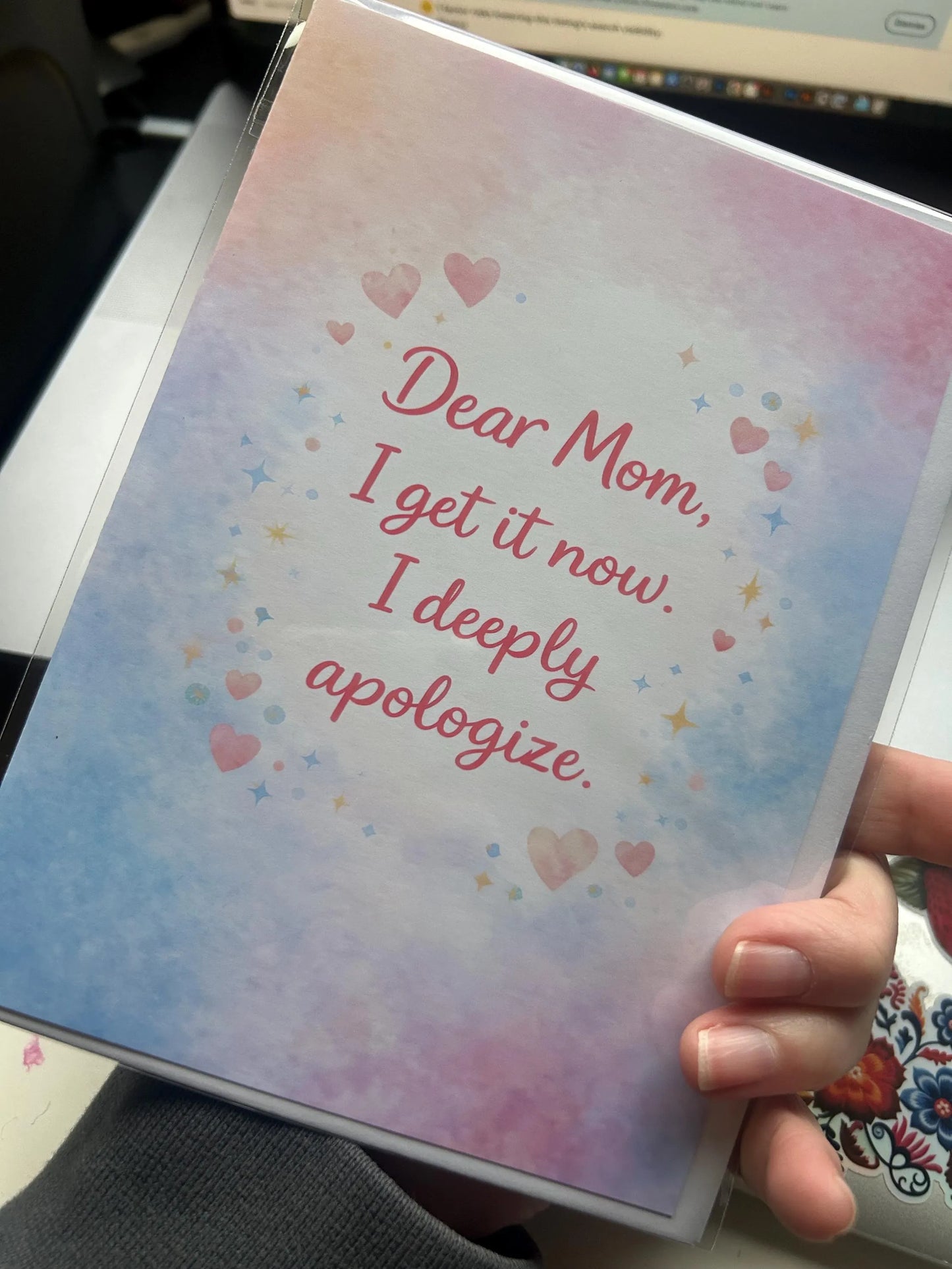 Funny Mom Card – “Dear Mom, I Get It Now” Apology Card – Mother’s Day or Birthday