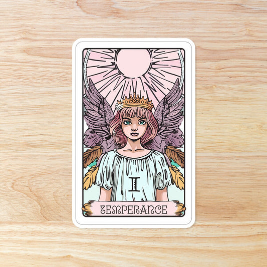 Tarot Card Sticker - Temperance: Waterproof Vinyl
