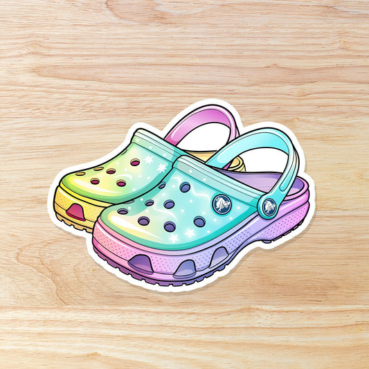 Pastel Crocs: Waterproof Vinyl sticker