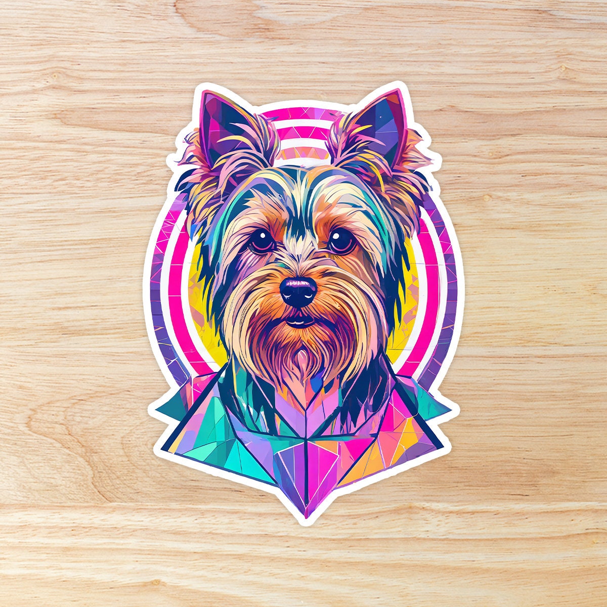 Yorkie Sticker: Waterproof Vinyl Dog Art