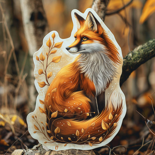 Fox Sticker: Waterproof Vinyl Sticker