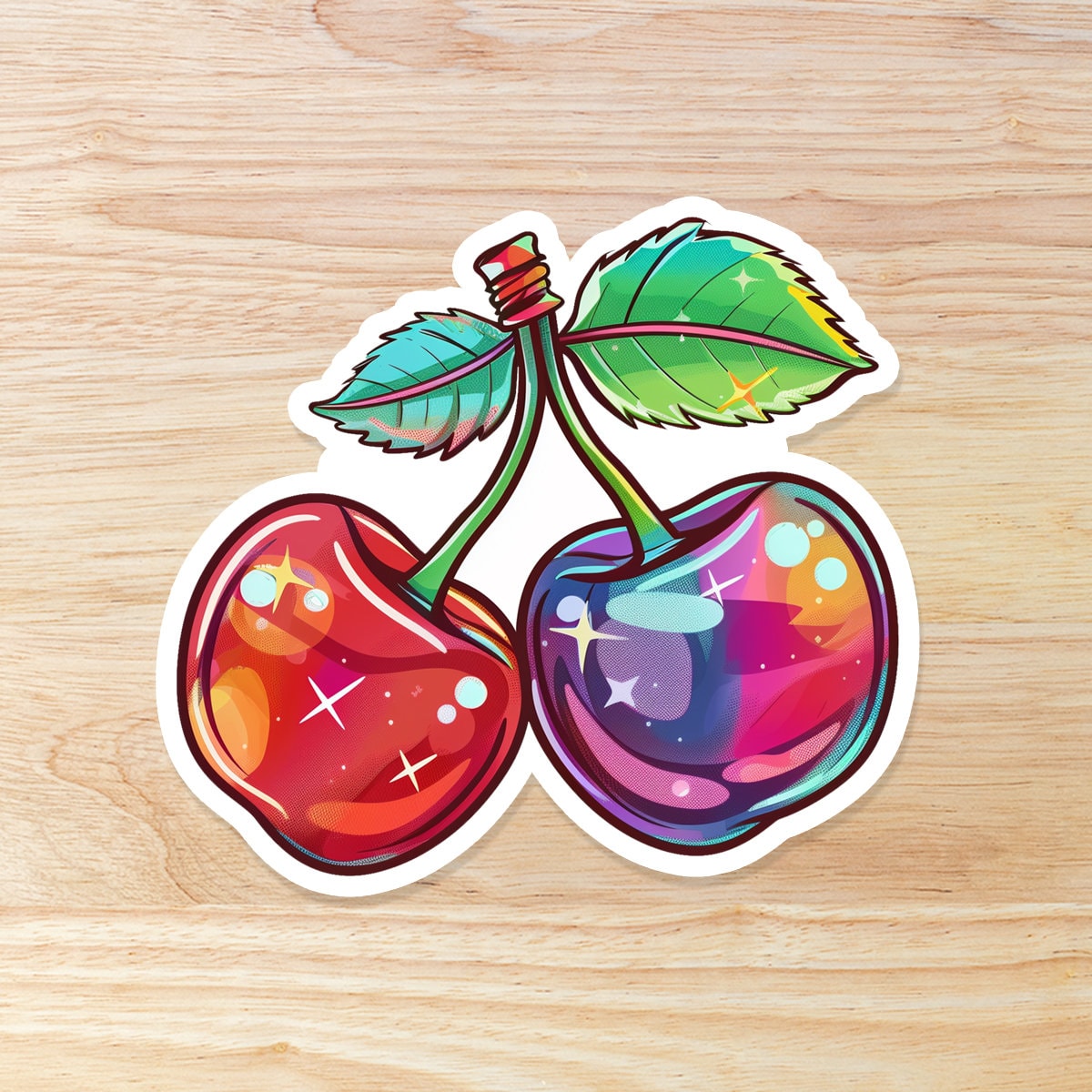 Cherries: Waterproof Vinyl Sticker
