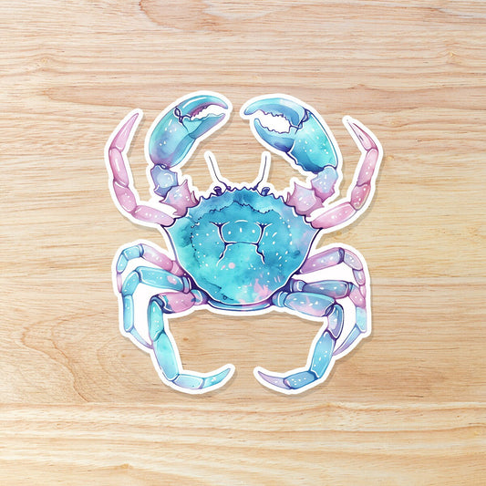 Zodiac Cancer Crab: Waterproof Vinyl Sticker