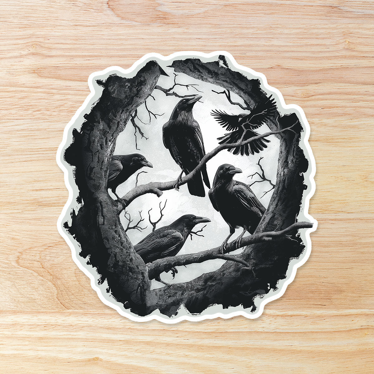 Murder of Crows: Waterproof Vinyl Sticker