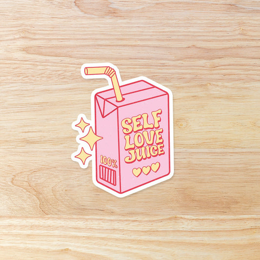 Self Love Juice: Waterproof Vinyl Sticker
