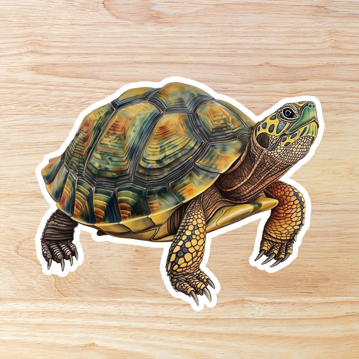 Box turtle Waterproof Vinyl Sticker
