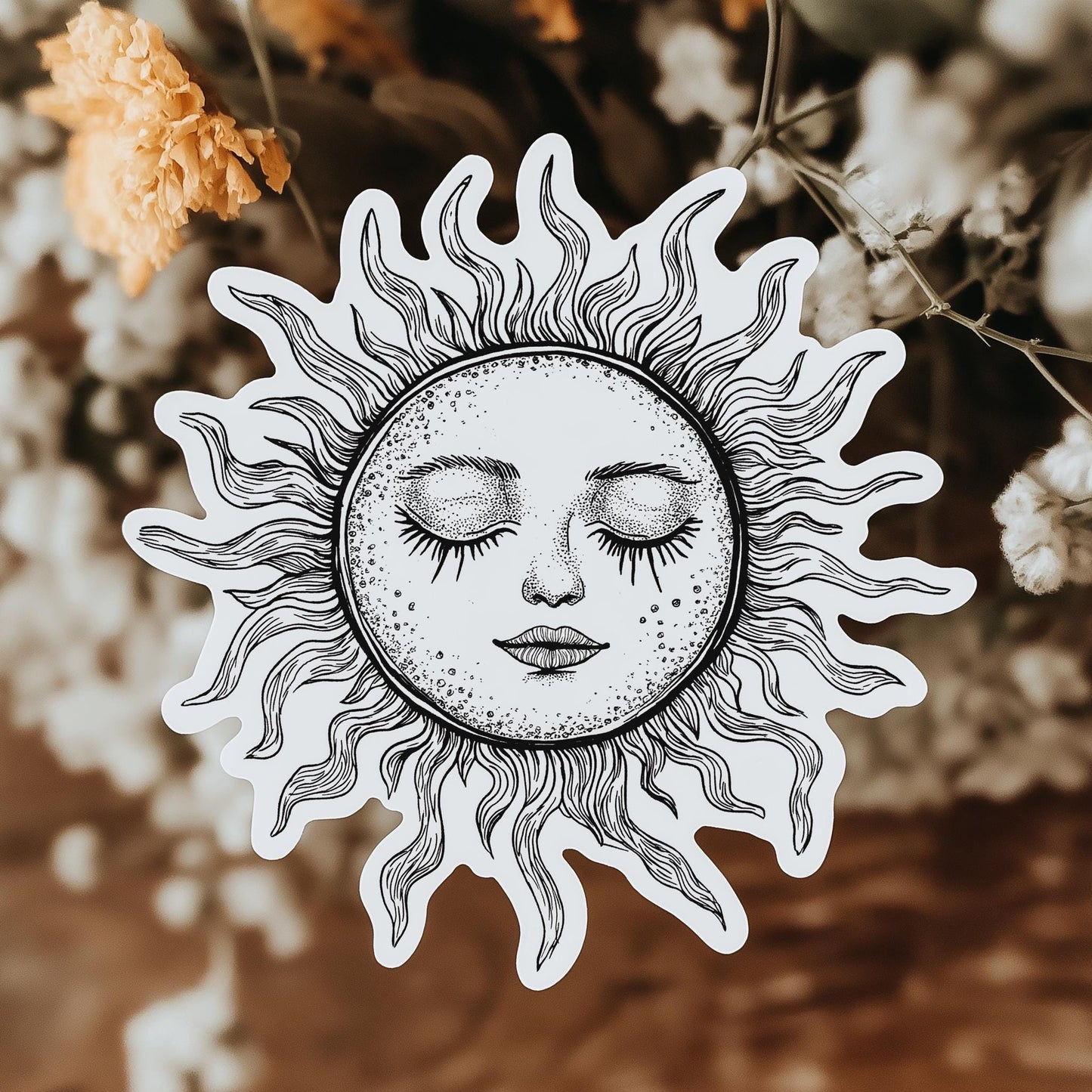 Sleepy Sun: Waterproof Vinyl Sticker