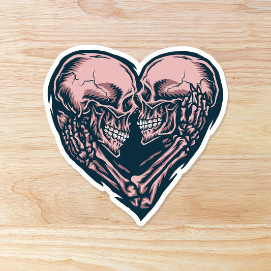 Skull Lovers Vinyl Sticker: Waterproof Sticker