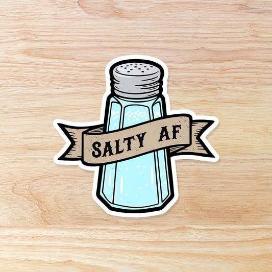 Salty AF As F*ck: Waterproof Vinyl Sticker