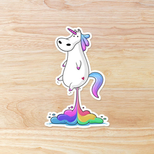 Unicorn Farts toots sticker