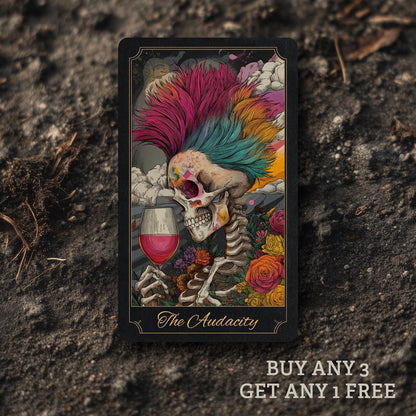 The Audacity Tarot Card WATERPROOF Sticker