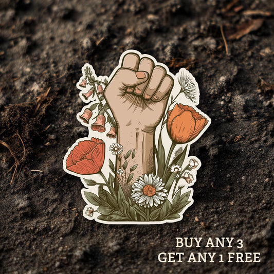Foxglove Daisy Tuplip FDT WATERPROOF vinyl Sticker