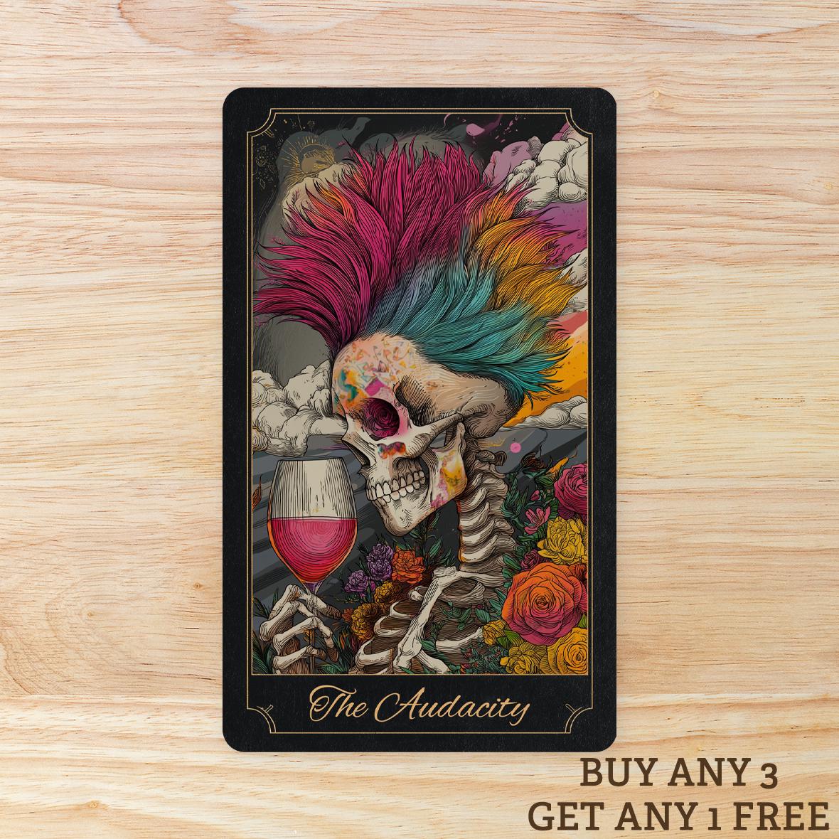 The Audacity Tarot Card WATERPROOF Sticker