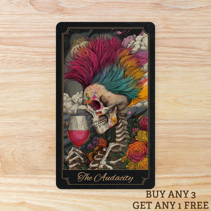 The Audacity Tarot Card WATERPROOF Sticker