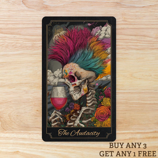 The Audacity Tarot Card WATERPROOF Sticker