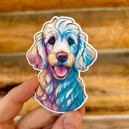 Golden Doodle: Waterproof Vinyl Sticker