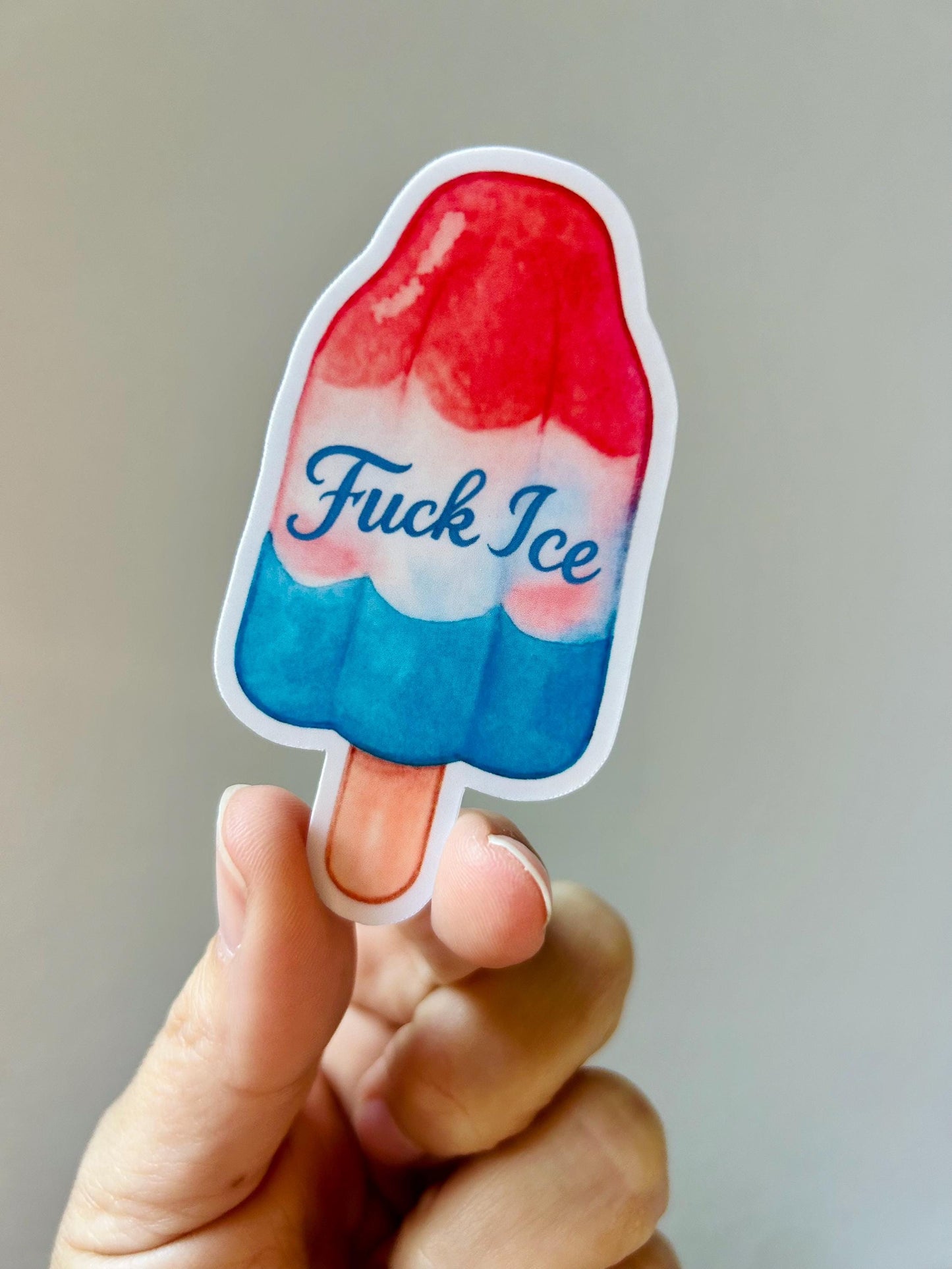Bomb Pop Fuck Ice: Waterproof Vinyl Sticker