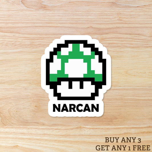 Narcan Medical Humor: Waterproof Vinyl Sticker