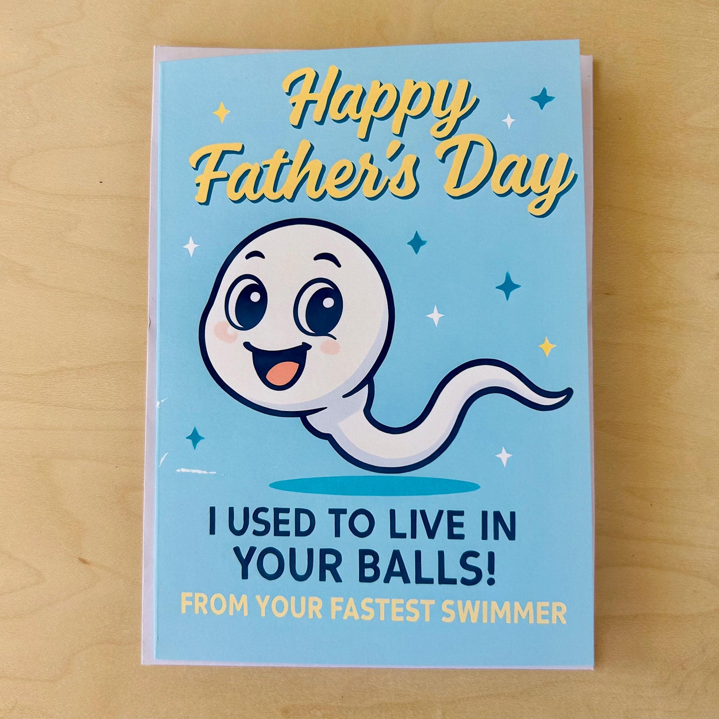 I Used To Live In Your Balls - Funny Greeting Card