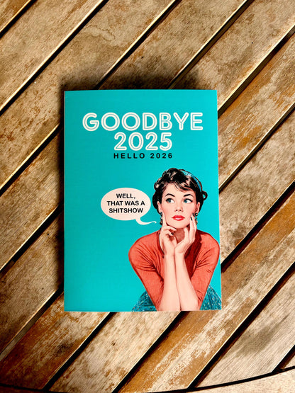 Funny Retro New Year Cards – 1950s Housewife Holiday Cards with Sarcastic Humor