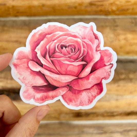 Rose Waterproof Vinyl Sticker