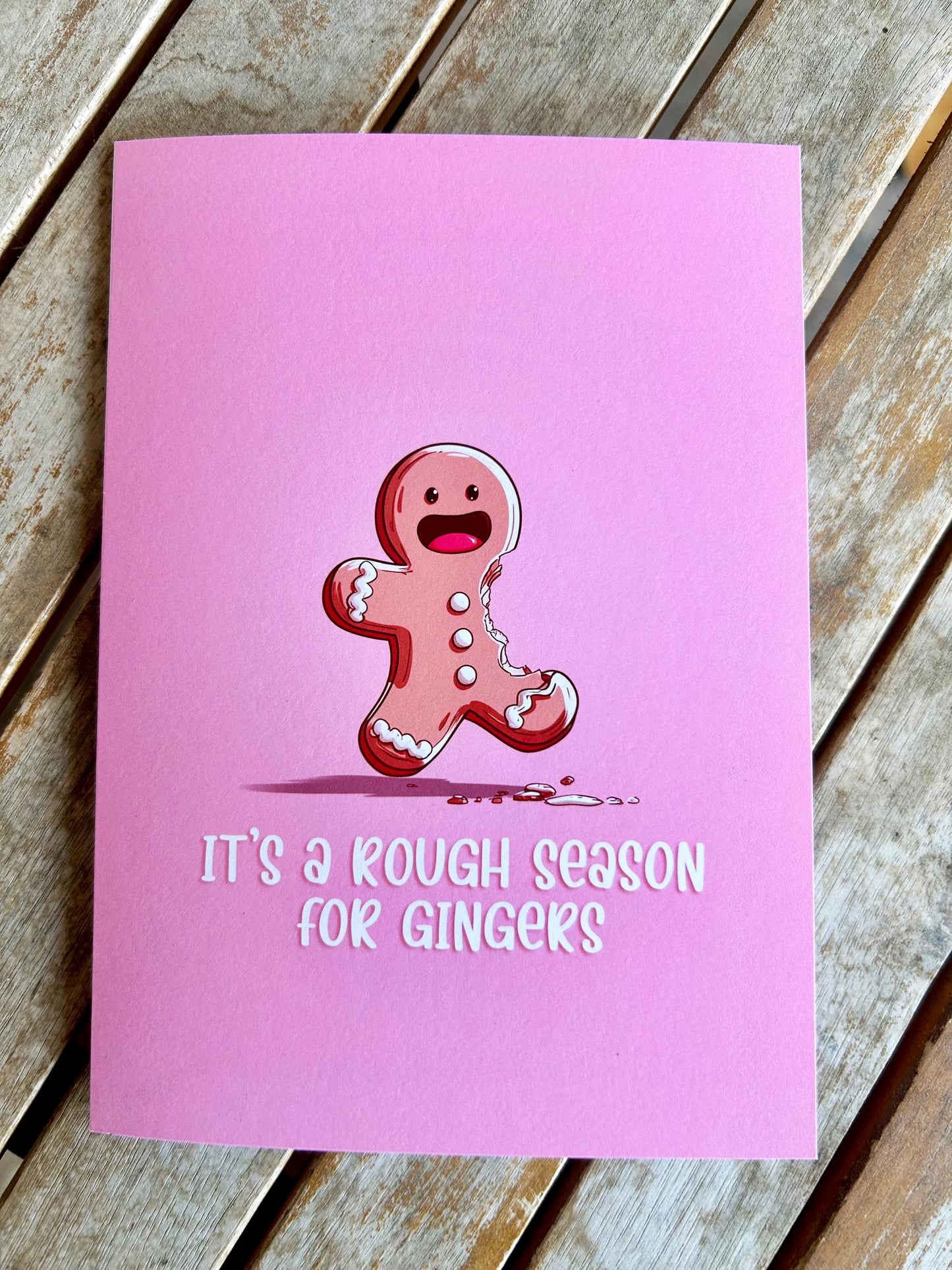 Funny Gingerbread Christmas Card – Sarcastic Holiday Humor