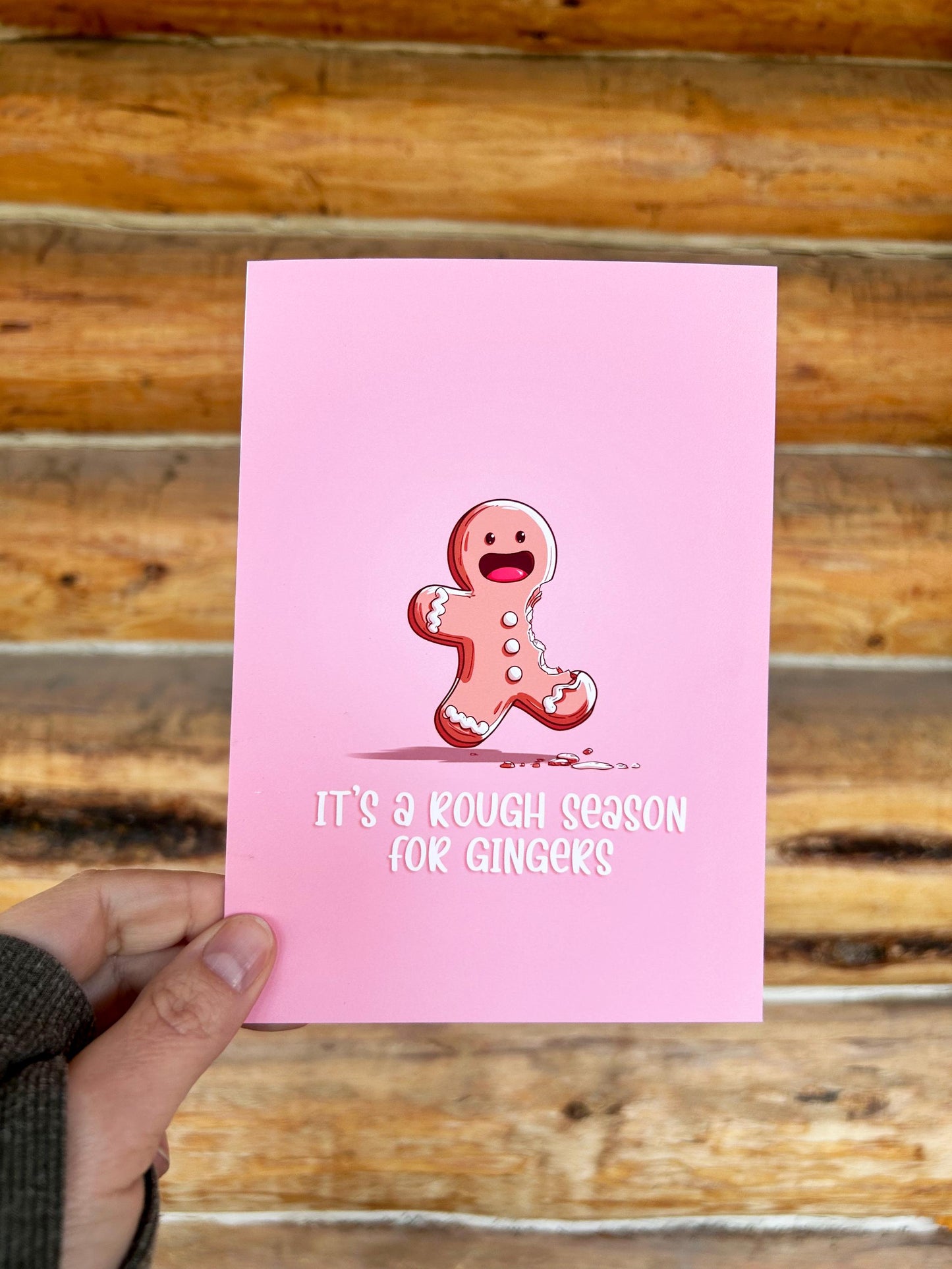 Funny Gingerbread Christmas Card – Sarcastic Holiday Humor