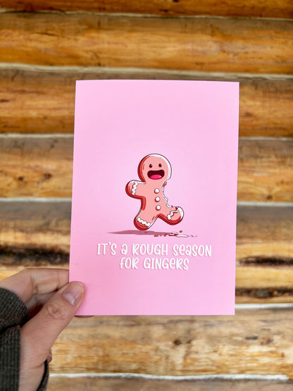Funny Gingerbread Christmas Card – Sarcastic Holiday Humor