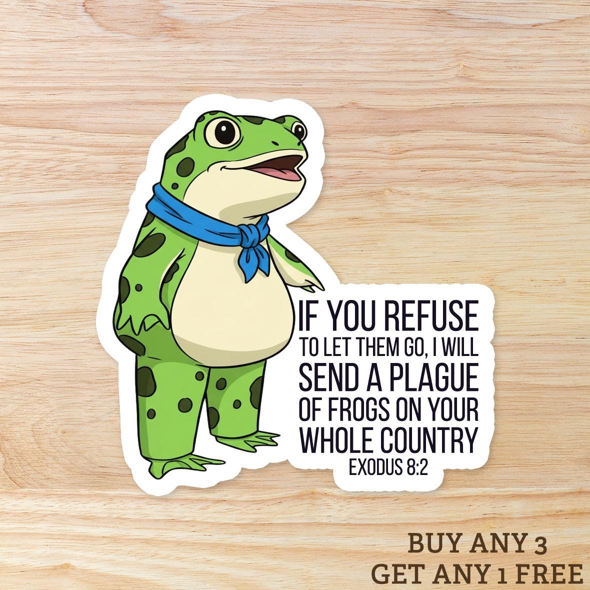 Plague of Frogs - A Symbol of the Resistance: Vinyl WATERPROOF Sticker