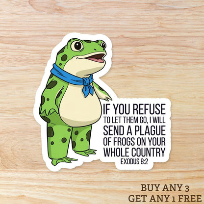 Plague of Frogs - A Symbol of the Resistance: Vinyl WATERPROOF Sticker
