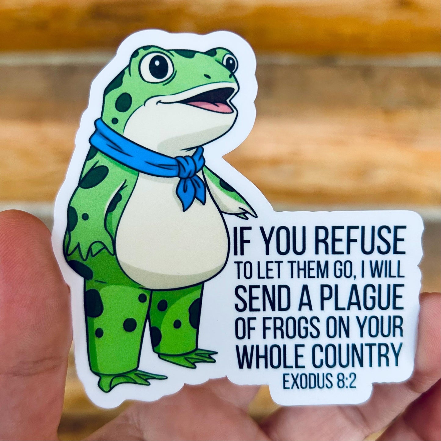 Plague of Frogs - A Symbol of the Resistance: Vinyl WATERPROOF Sticker