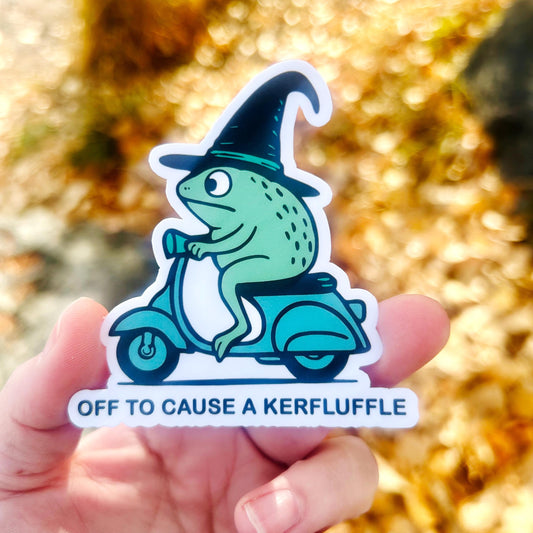 Off to Cause a Kerfuffle: Vinyl WATERPROOF Sticker