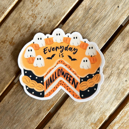 Everyday is Halloween Cake: Vinyl WATERPROOF Sticker