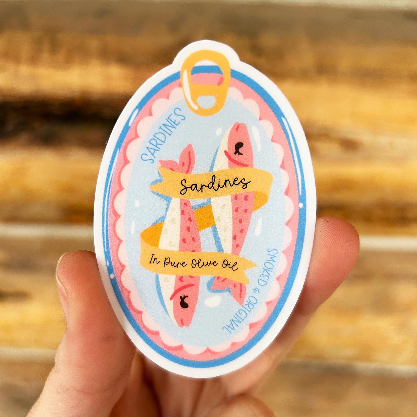 Sardines Sticker: Waterproof Vinyl Sticker