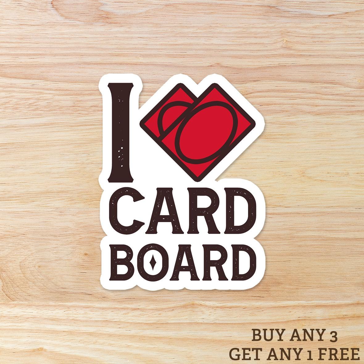 I Love Cardboard MTG: Vinyl WATERPROOF Sticker