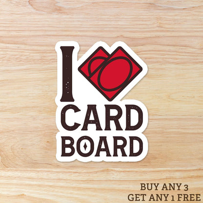 I Love Cardboard MTG: Vinyl WATERPROOF Sticker