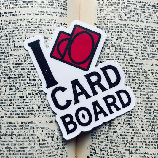 I Love Cardboard MTG: Vinyl WATERPROOF Sticker