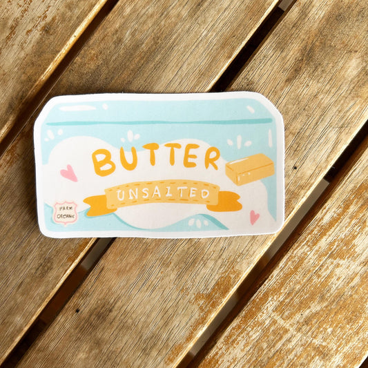 Butter Sticker: Vinyl WATERPROOF Sticker