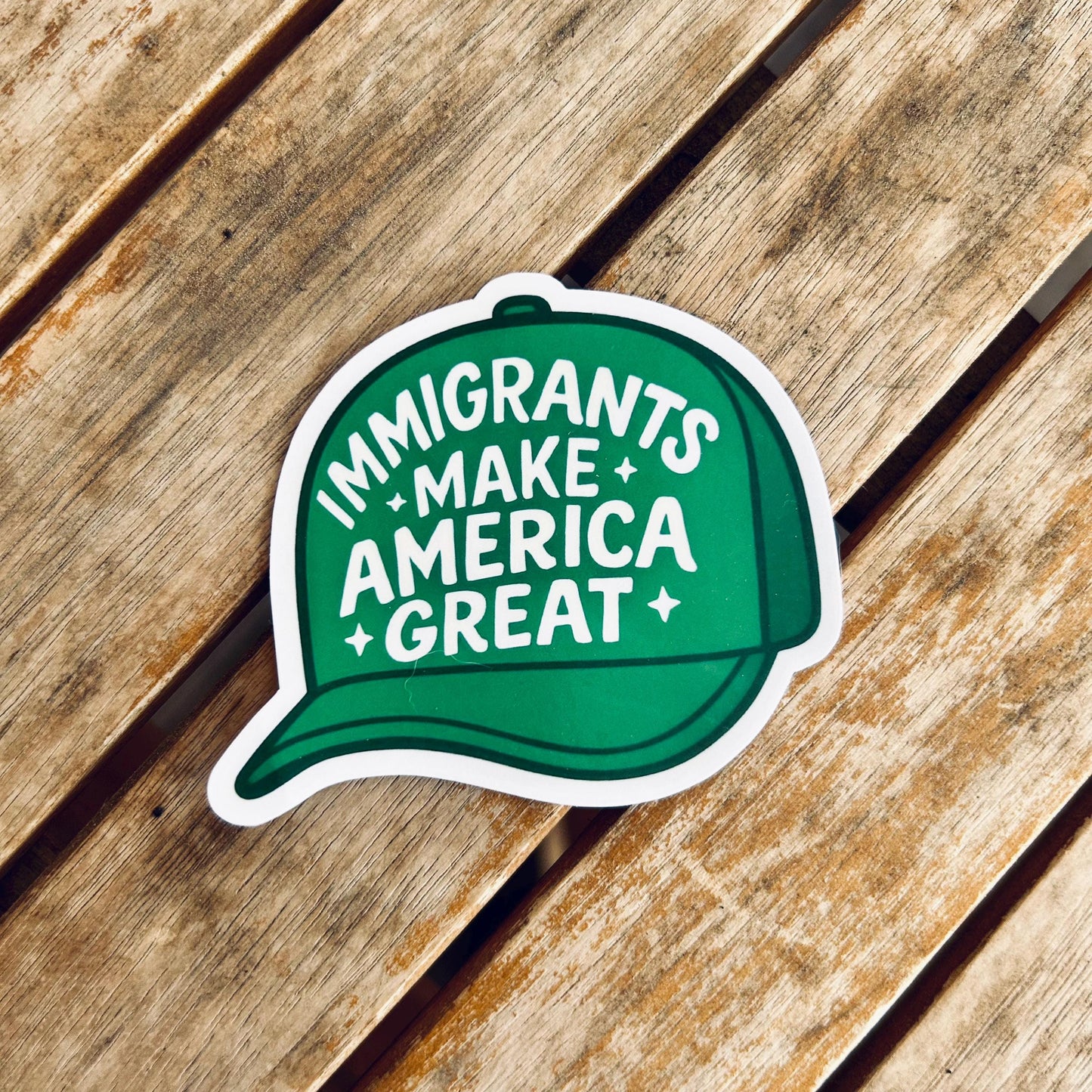 You can't spell hatred without a red hat. PS You're in a cult waterproof STICKER