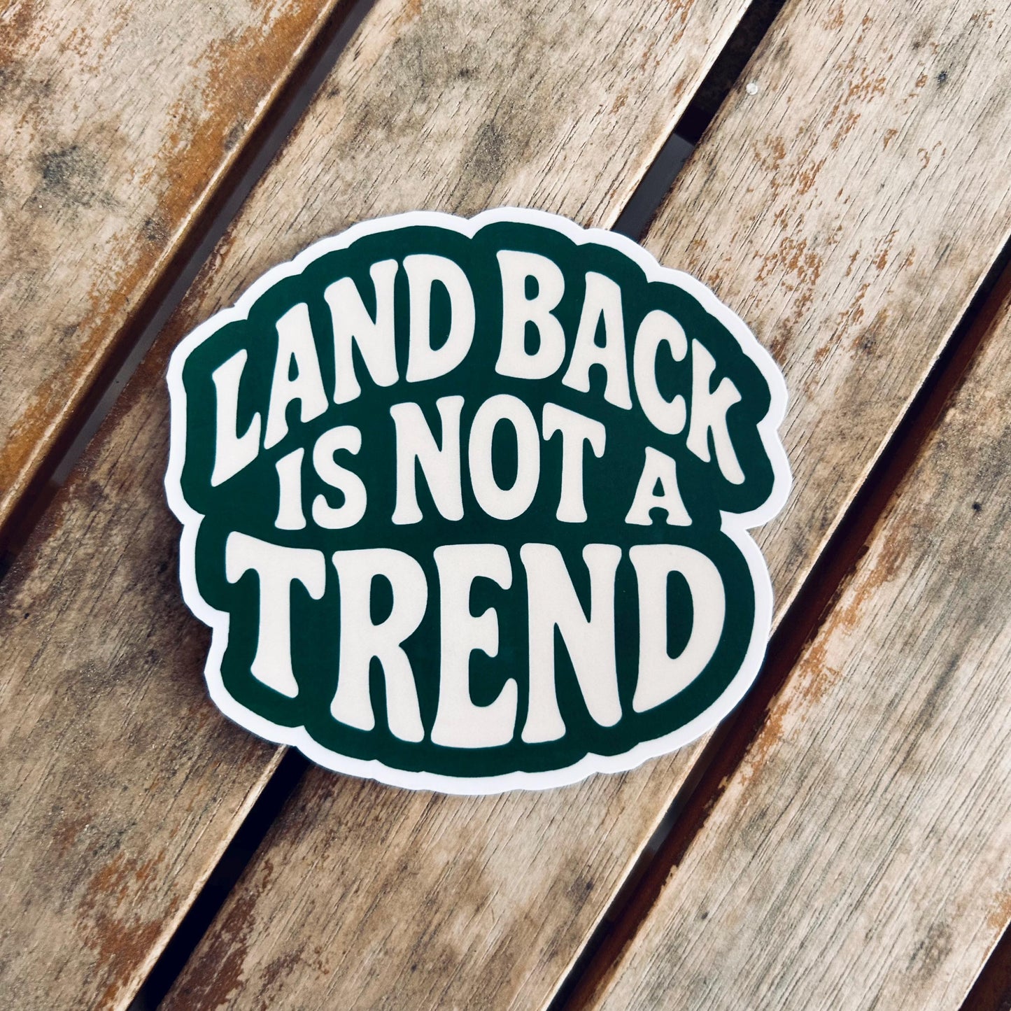 Indigenous-Inspired Sticker Set – Land Back, Vinyl Waterproof Stickers