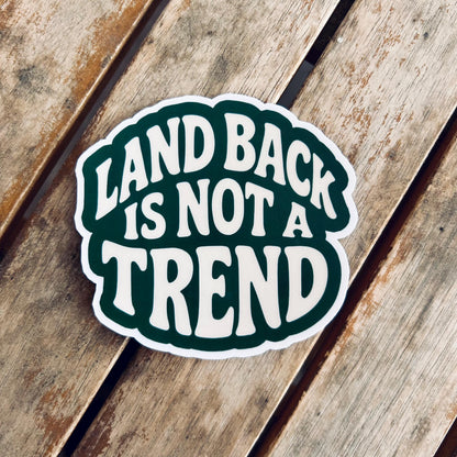 Indigenous-Inspired Sticker Set – Land Back, Vinyl Waterproof Stickers
