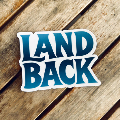 Indigenous-Inspired Sticker Set – Land Back, Vinyl Waterproof Stickers