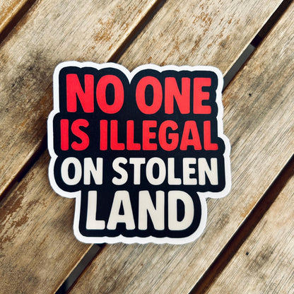 Indigenous-Inspired Sticker Set – Land Back, Vinyl Waterproof Stickers