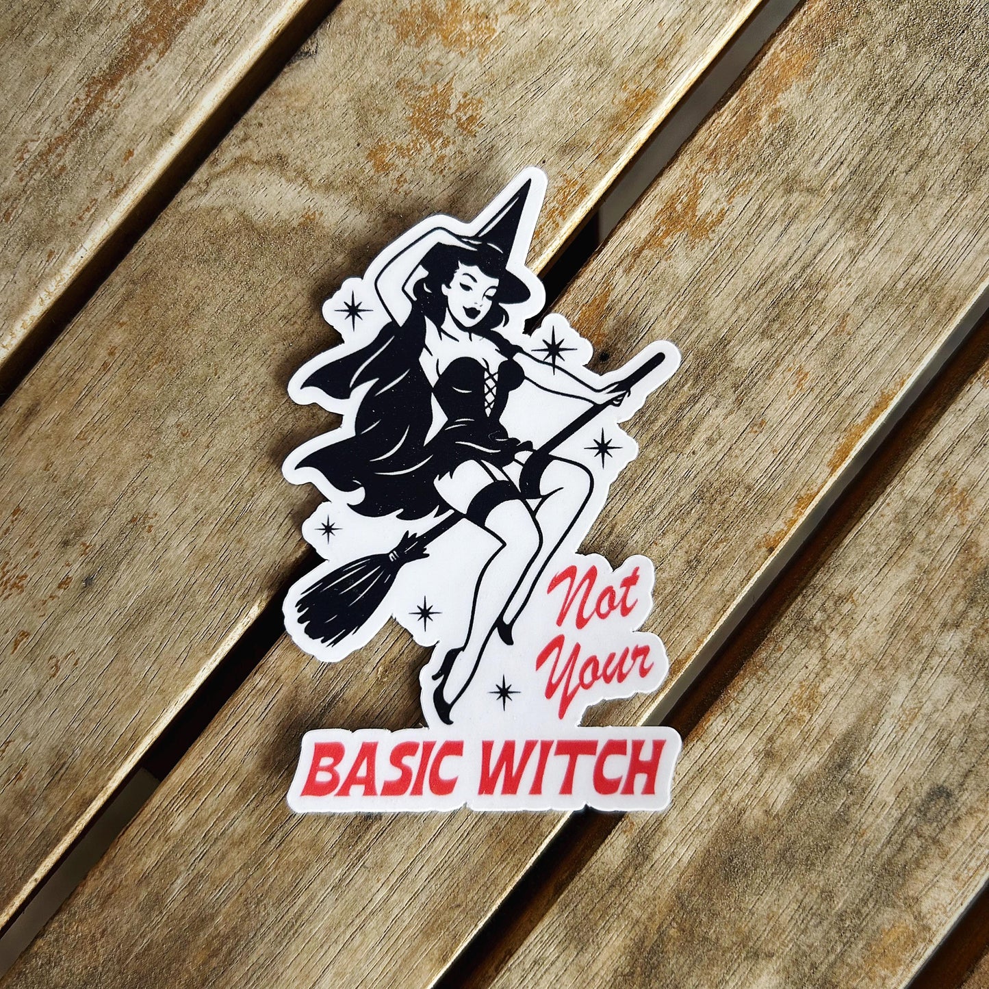 Sexy Witch Stickers: Vinyl WATERPROOF Sticker