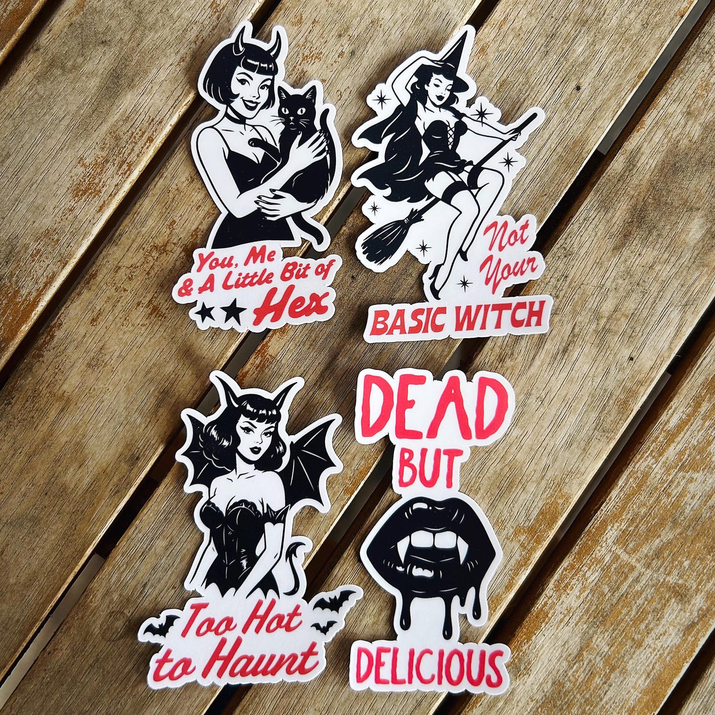 Sexy Witch Stickers: Vinyl WATERPROOF Sticker