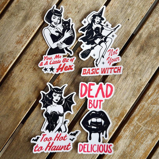Sexy Witch Stickers: Vinyl WATERPROOF Sticker