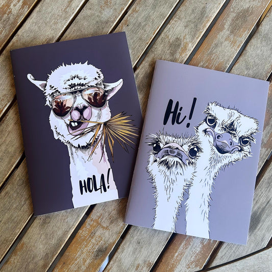Funny Card: Llama or Ostrich - Just Because Card