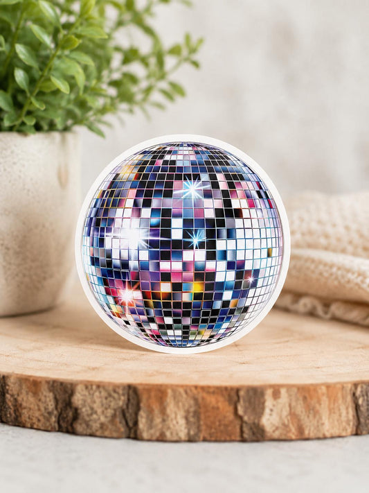 Disco Ball: Waterproof Vinyl Sticker