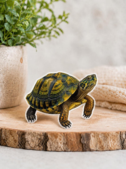 Box turtle Waterproof Vinyl Sticker